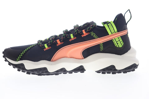 Puma Erupt Trail FM 19315201 Mens Black Canvas Lace Up Athletic Running Shoes