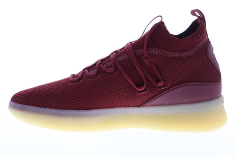 Puma Clyde Court Def Jam 19338501 Mens Red Mesh Lace Up Athletic Basketball Shoes