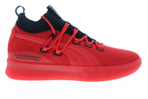 Puma Clyde Court Reform Meek 19346101 Mens Red Athletic Basketball Shoes