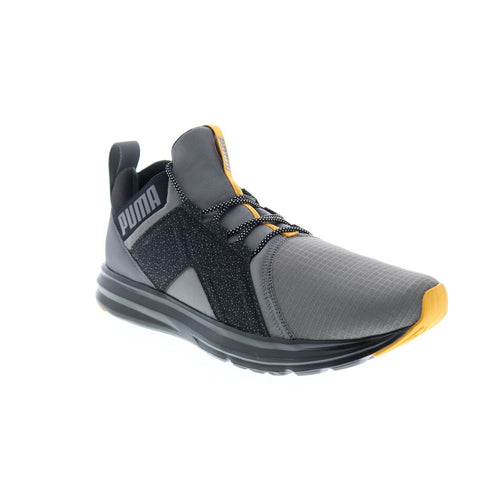 Puma Enzo Outdoor Hustle Mens Gray Canvas Lace Up Athletic Cross Training Shoes