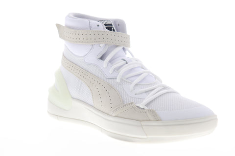Puma Sky Dreamer 19367501 Mens White Mesh Lace Up Athletic Basketball Shoes