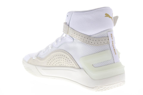 Puma Sky Dreamer 19367501 Mens White Mesh Lace Up Athletic Basketball Shoes