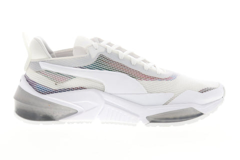 Puma LQDCELL Optic XI Iridescent Womens White Mesh Athletic Cross Training Shoes