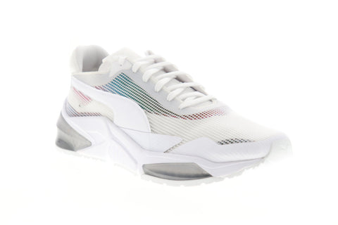 Puma LQDCELL Optic XI Iridescent Womens White Mesh Athletic Cross Training Shoes