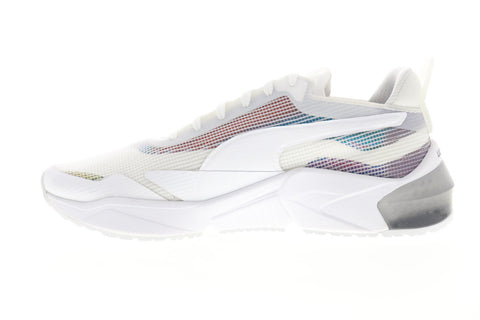 Puma LQDCELL Optic XI Iridescent Womens White Mesh Athletic Cross Training Shoes