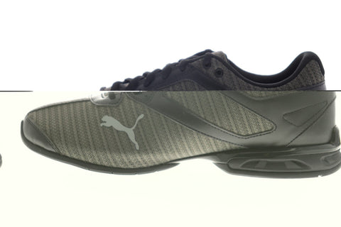 Puma Tazon 6 Ridge 19403701 Mens Black Canvas Lace Up Athletic Running Shoes