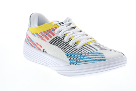 Puma Clyde All-Pro 19403901 Mens White Canvas Athletic Basketball Shoes