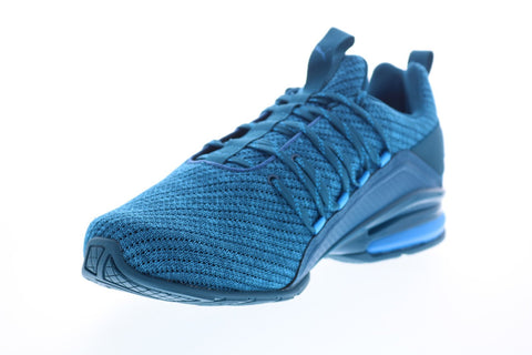 Puma Axelion Ultra 19413403 Mens Blue Canvas Lace Up Low Top Sneakers Shoes