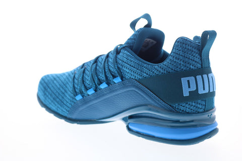Puma Axelion Ultra 19413403 Mens Blue Canvas Lace Up Low Top Sneakers Shoes