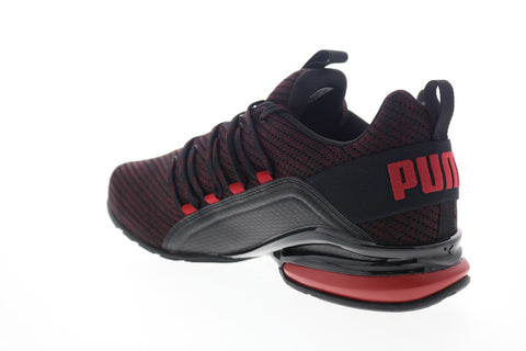 Puma Axelion Ultra 19413404 Mens Black Mesh Lace Up Low Top Sneakers Shoes