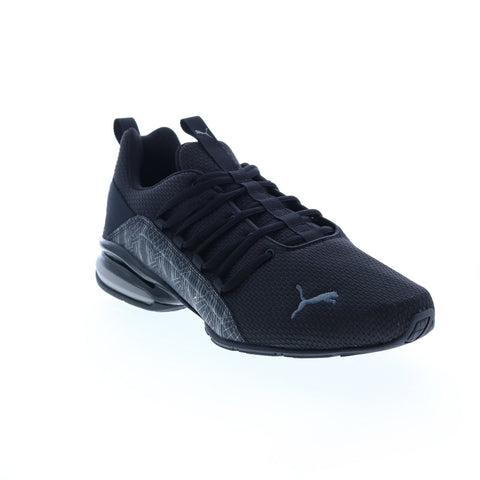 Puma Axelion Graphic 19425201 Mens Black Canvas Athletic Running Shoes