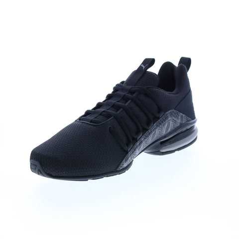 Puma Axelion Graphic 19425201 Mens Black Canvas Athletic Running Shoes