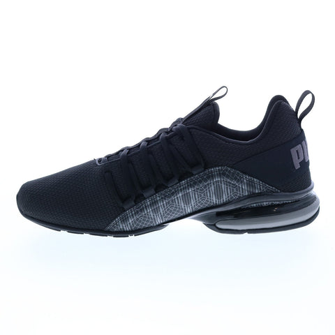 Puma Axelion Graphic 19425201 Mens Black Canvas Athletic Running Shoes