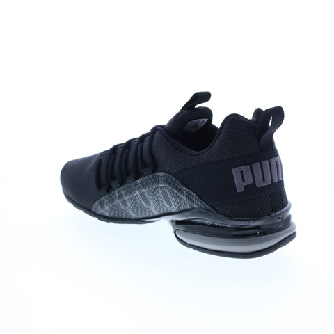 Puma Axelion Graphic 19425201 Mens Black Canvas Athletic Running Shoes