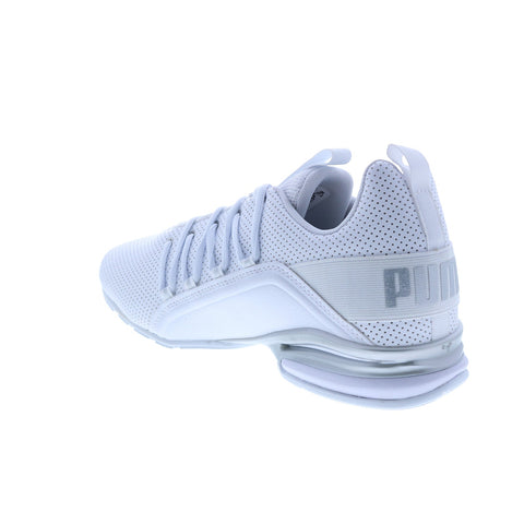 Puma Axelion Perf Wide 19431901 Mens White Wide Athletic Running Shoes