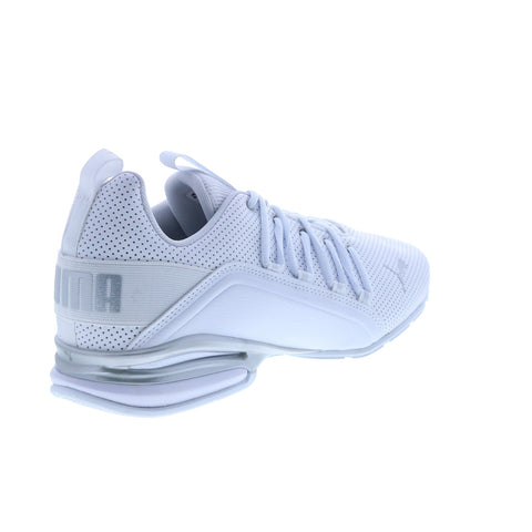 Puma Axelion Perf Wide 19431901 Mens White Wide Athletic Running Shoes