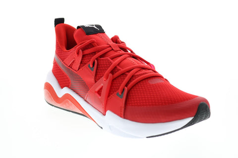 Puma Cell Fraction 19436103 Mens Red Mesh Lace Up Lifestyle Sneakers Shoes