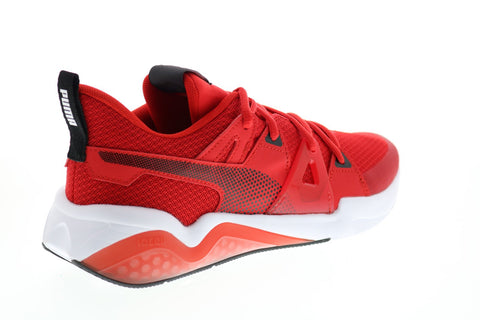 Puma Cell Fraction 19436103 Mens Red Mesh Lace Up Lifestyle Sneakers Shoes