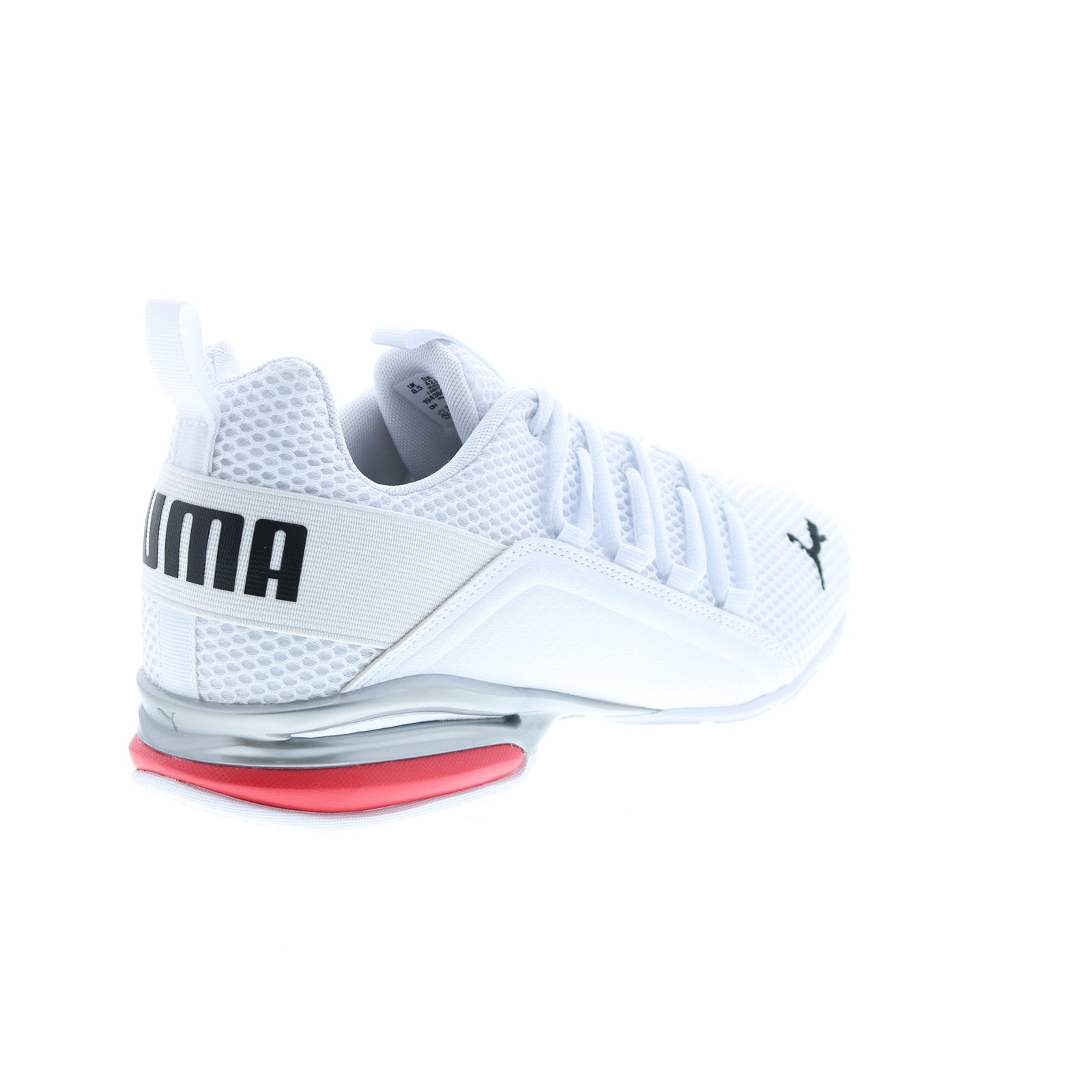 Puma Axelion LS 19438408 Mens White Mesh Lace Up Athletic Running