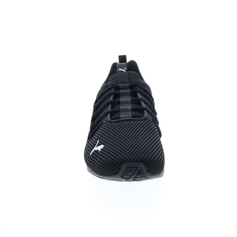 Puma Axelion LS 19438411 Mens Black Canvas Lace Up Athletic Running Shoes