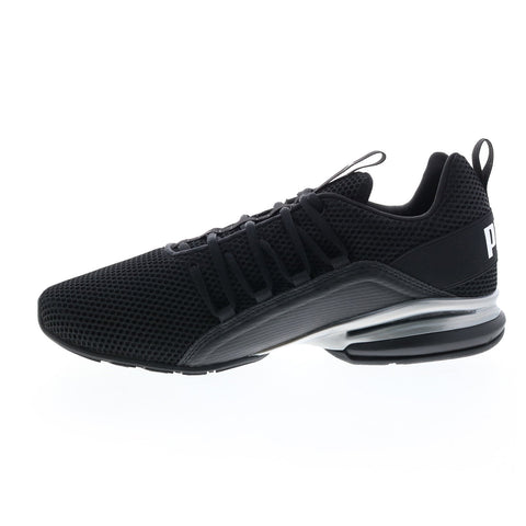 Puma Axelion LS 19438411 Mens Black Canvas Lace Up Athletic Running Shoes
