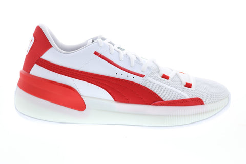 Puma Clyde Hardwood Team 19445404 Mens White Athletic Basketball Shoes