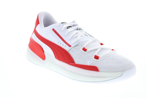 Puma Clyde Hardwood Team 19445404 Mens White Athletic Basketball Shoes