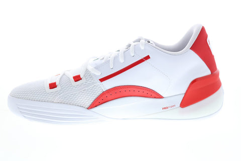 Puma Clyde Hardwood Team 19445404 Mens White Athletic Basketball Shoes