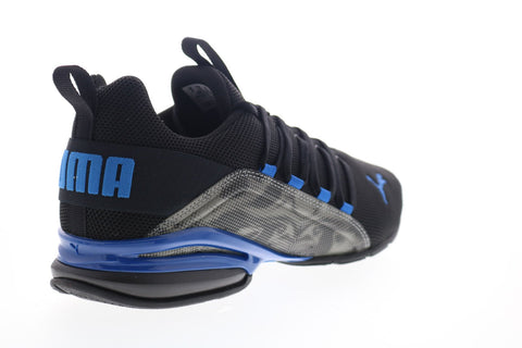 Puma Axelion Cyclone 19451601 Mens Black Mesh Lace Up Low Top Sneakers Shoes