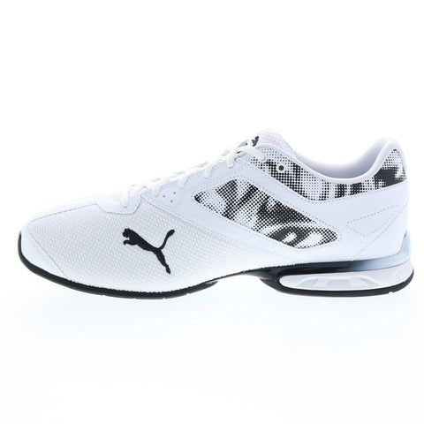 Puma Tazon 6 Cyclone 19451701 Mens White Canvas Athletic Running Shoes