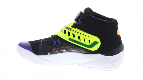 Puma Disc Rebirth 19481202 Mens Black Yellow Synthetic Athletic Basketball Shoes