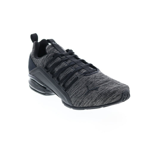 Puma Axelion Multi 19494701 Mens Black Canvas Athletic Running Shoes