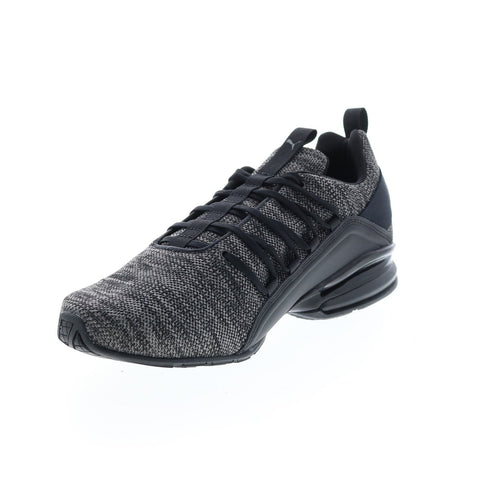 Puma Axelion Multi 19494701 Mens Black Canvas Athletic Running Shoes