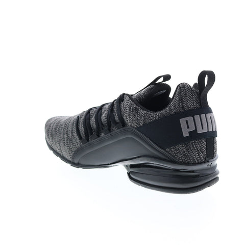 Puma Axelion Multi 19494701 Mens Black Canvas Athletic Running Shoes