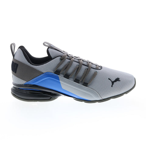 Puma Axelion Break 19497903 Mens Gray Canvas Athletic Running Shoes