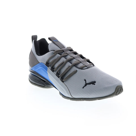 Puma Axelion Break 19497903 Mens Gray Canvas Athletic Running Shoes