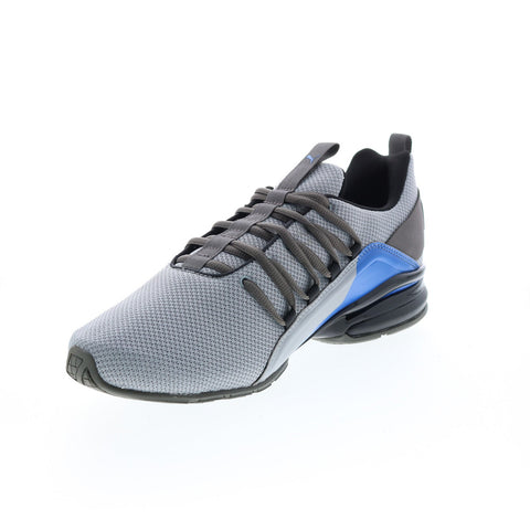 Puma Axelion Break 19497903 Mens Gray Canvas Lace Up Athletic Running Shoes