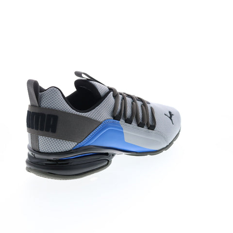Puma Axelion Break 19497903 Mens Gray Canvas Lace Up Athletic Running Shoes