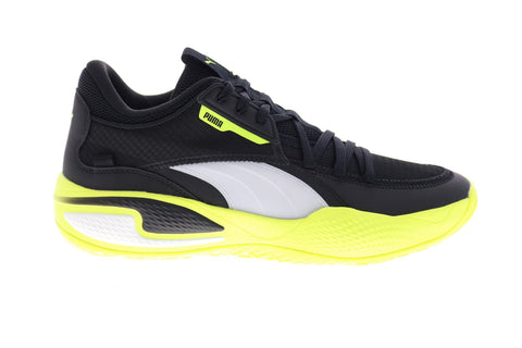 Puma Court Rider Basketball 19506403 Mens Black Synthetic Low Top Athletic Shoes