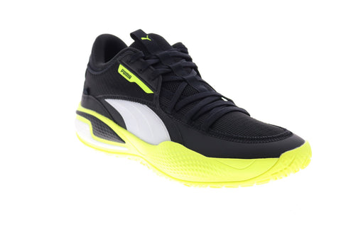 Puma Court Rider Basketball 19506403 Mens Black Synthetic Low Top Athletic Shoes