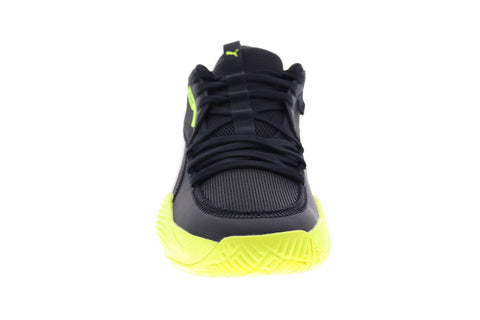 Puma Court Rider Basketball 19506403 Mens Black Synthetic Low Top Athletic Shoes