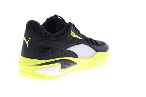 Puma Court Rider Basketball 19506403 Mens Black Synthetic Low Top Athletic Shoes