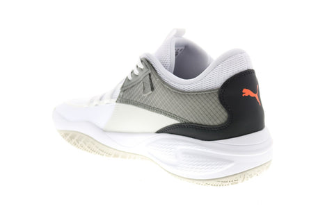 Puma Court Rider Basketball 19506404 Mens White Synthetic Low Top Athletic Shoes