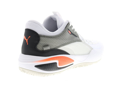 Puma Court Rider Basketball 19506404 Mens White Synthetic Low Top Athletic Shoes