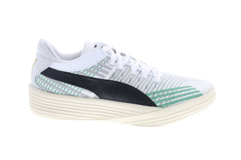 Puma Clyde All-Pro Coast 2 Coast Basketball Mens White Canvas Athletic Shoes