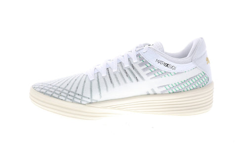 Puma Clyde All-Pro Coast 2 Coast Basketball Mens White Canvas Athletic Shoes