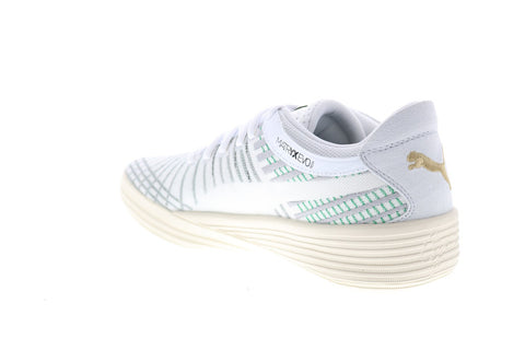 Puma Clyde All-Pro Coast 2 Coast Basketball Mens White Canvas Athletic Shoes