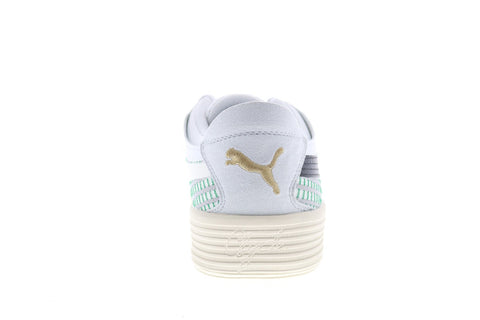 Puma Clyde All-Pro Coast 2 Coast Basketball Mens White Canvas Athletic Shoes