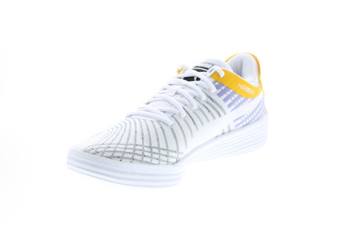 Puma Clyde All-Pro Coast 2 Coast Basketball Mens White Canvas Athletic Shoes