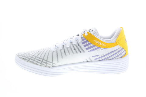 Puma Clyde All-Pro Coast 2 Coast Basketball Mens White Canvas Athletic Shoes